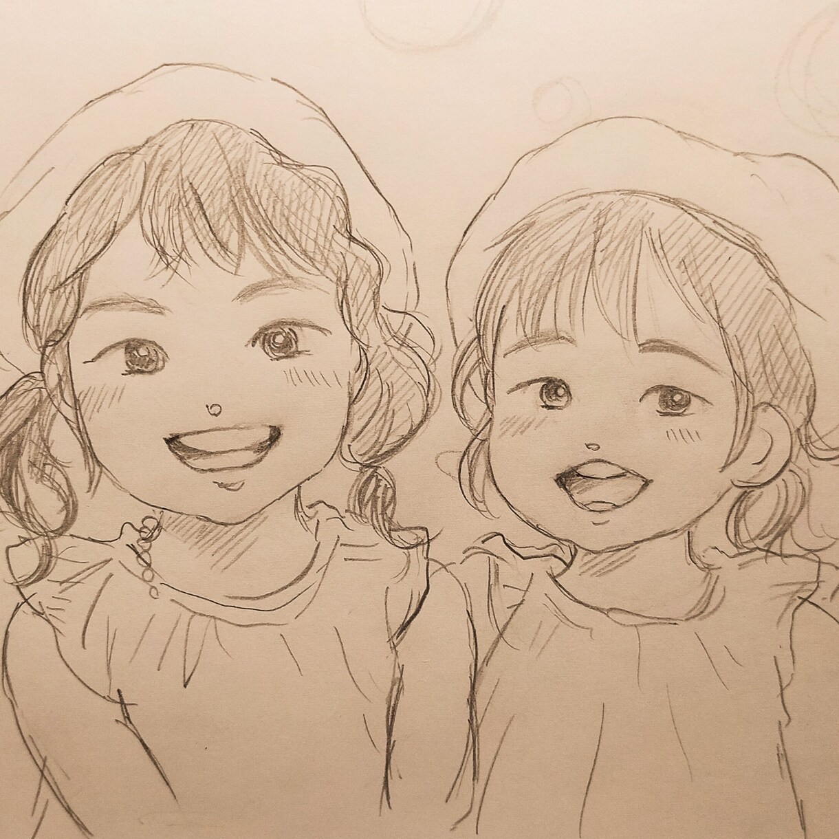 アナログ鉛筆画で似顔絵お描きします 温かい鉛筆画の似顔絵はいかがですか？ イメージ2