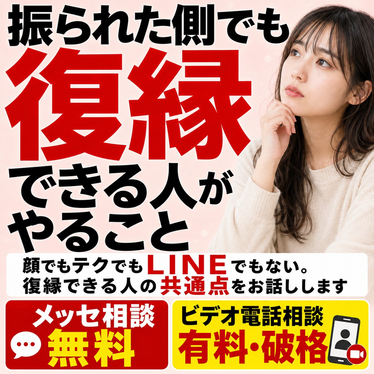 振られた側でも復縁できる人がやること教えます 顔でもテクでもLINEでもない。復縁できる人の共通点を伝授 イメージ1