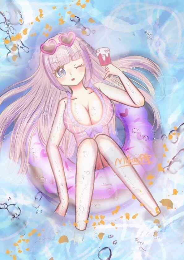 かわいい女の子のイラスト描きます 優しい雰囲気の女の子のイラストが必要な方へ イメージ2