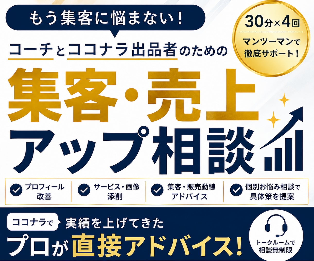 30分×4回ビデオチャットコンサルします ビデオチャットで直接相談！現状の壁を突破する イメージ1