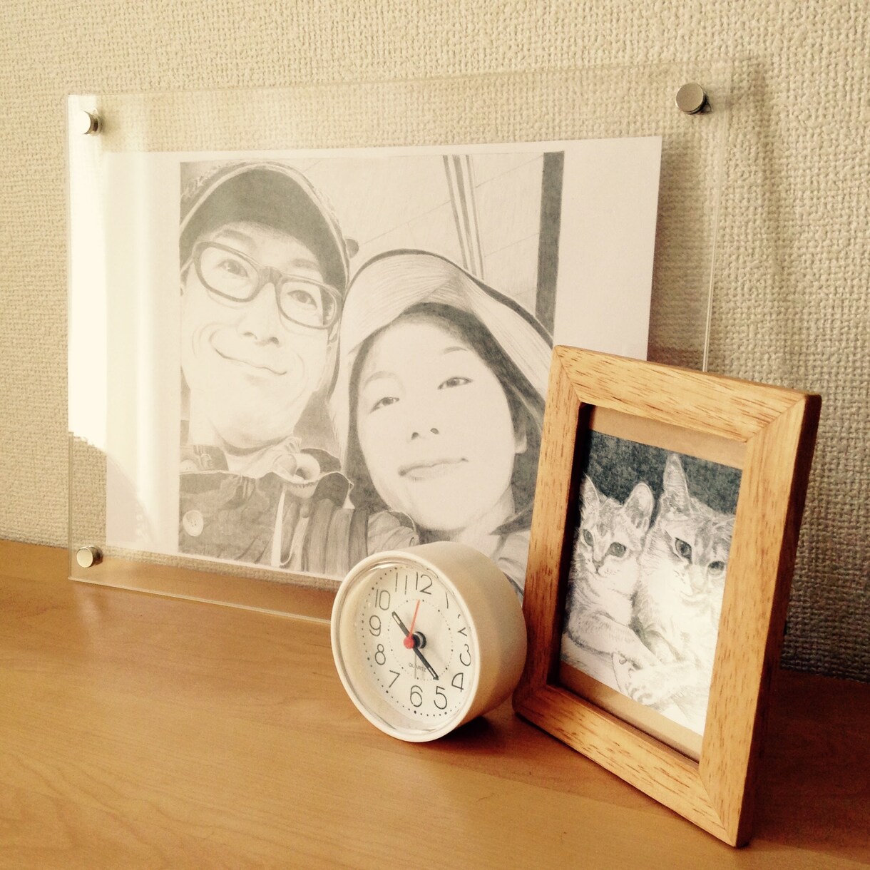 写真を元に鉛筆画を描きます 柔らかなイラストで思い出を閉じ込めませんか。 イメージ3