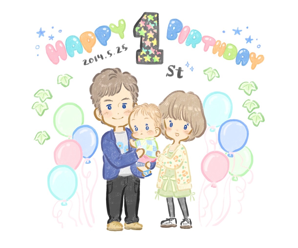 手描き風の可愛い似顔絵お描きします プレゼントにぴったりのゆるかわデフォルメ似顔絵♡ イメージ4