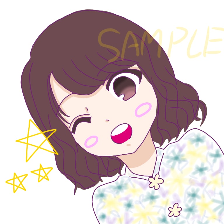 デフォルメかわいい似顔絵お描きします SNSやブログ、名刺にいかが？ イメージ3