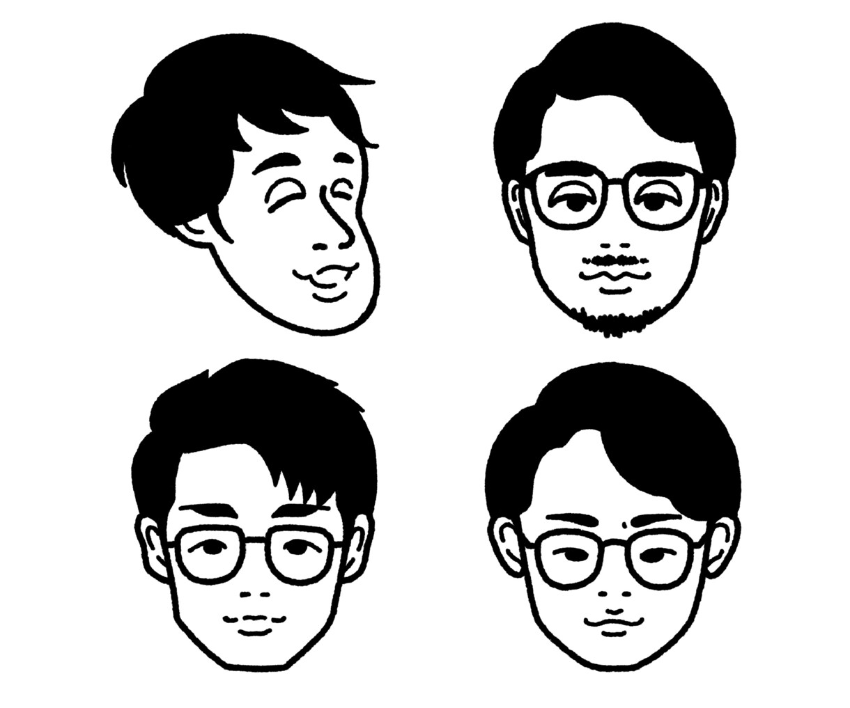 シンプルかわいい似顔絵描きます ラインアイコン・名刺にピッタリ イメージ2