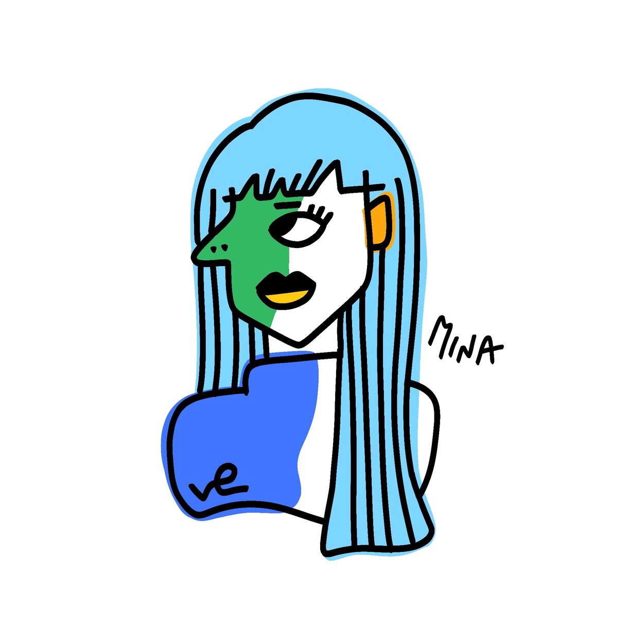 ピカソ風似顔絵描いています カラフルで唯一無二！ワンちゃんも描けます！ イメージ5