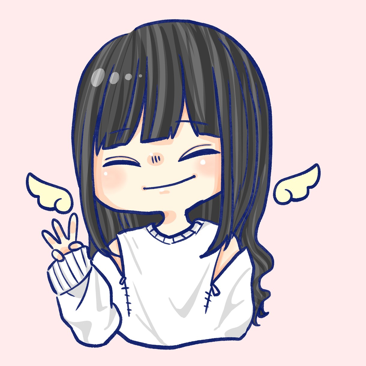 かわいいデジタルイラスト作成します うるうるお目目のかわいいイラストです イメージ5