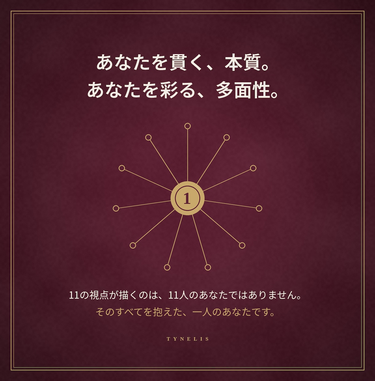 あなたという人物を、11の視点から描き出します あなたを貫く本質と、あなたを彩る多面性を一冊 に。 イメージ2