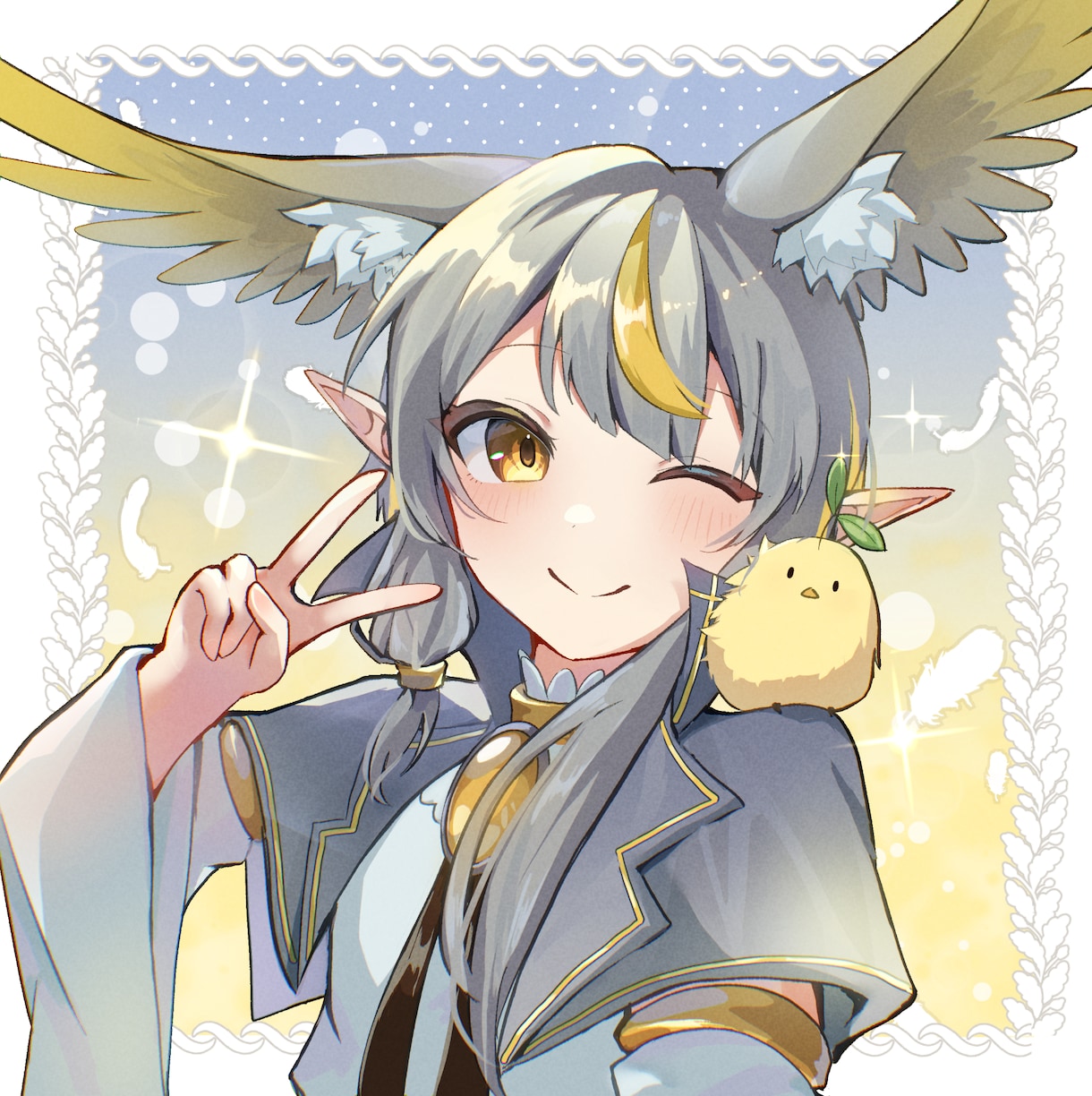 優しい光が彩る✧アイコン、一枚絵等制作いたします 【商用利用込み】サムネ おはV アイコン歌ってみたMV など イメージ1