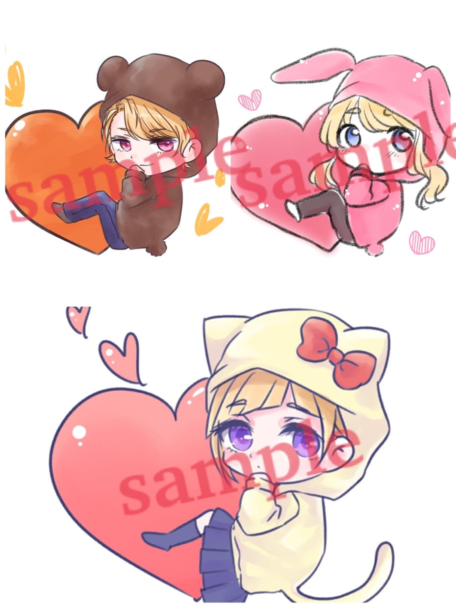 ぬい持ちキャラお描きします 手頃な価格でアイコンにおすすめ♡ イメージ2