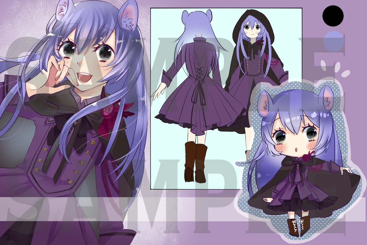 キャラシート描きます あなたのオリキャラをより具体的に！分かりやすく！ イメージ1