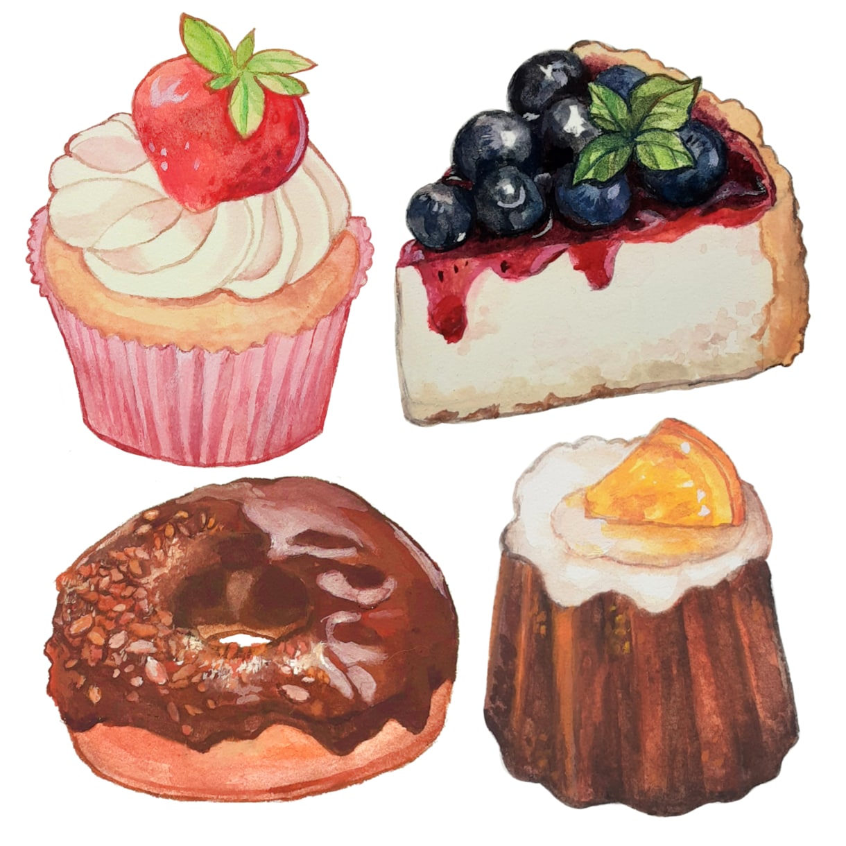 綺麗でリアルな水彩イラストを作成します パッケージ・メニュー・本・フライヤーなどの挿絵が欲しい方に イメージ2