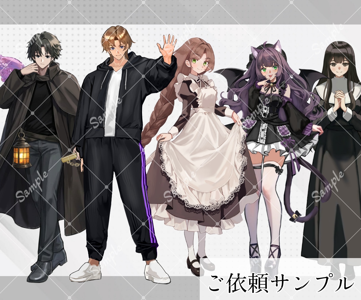 スピード納品！かわいい手描き立ち絵キャラ制作します 【5名様限定価格】商用利用可、TRPG、配信向けイラスト イメージ9
