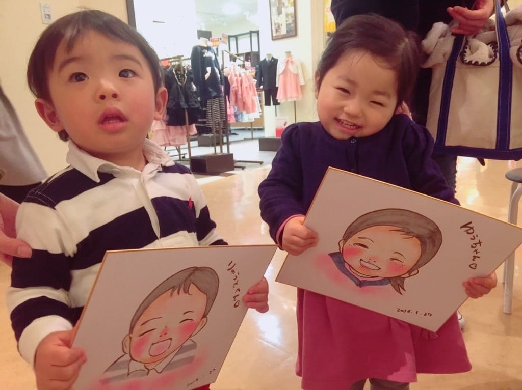 小さなお子様の手書き似顔絵を描きます ゆるふわで可愛らしい似顔絵を誕生日や記念日のプレゼントに!! イメージ5