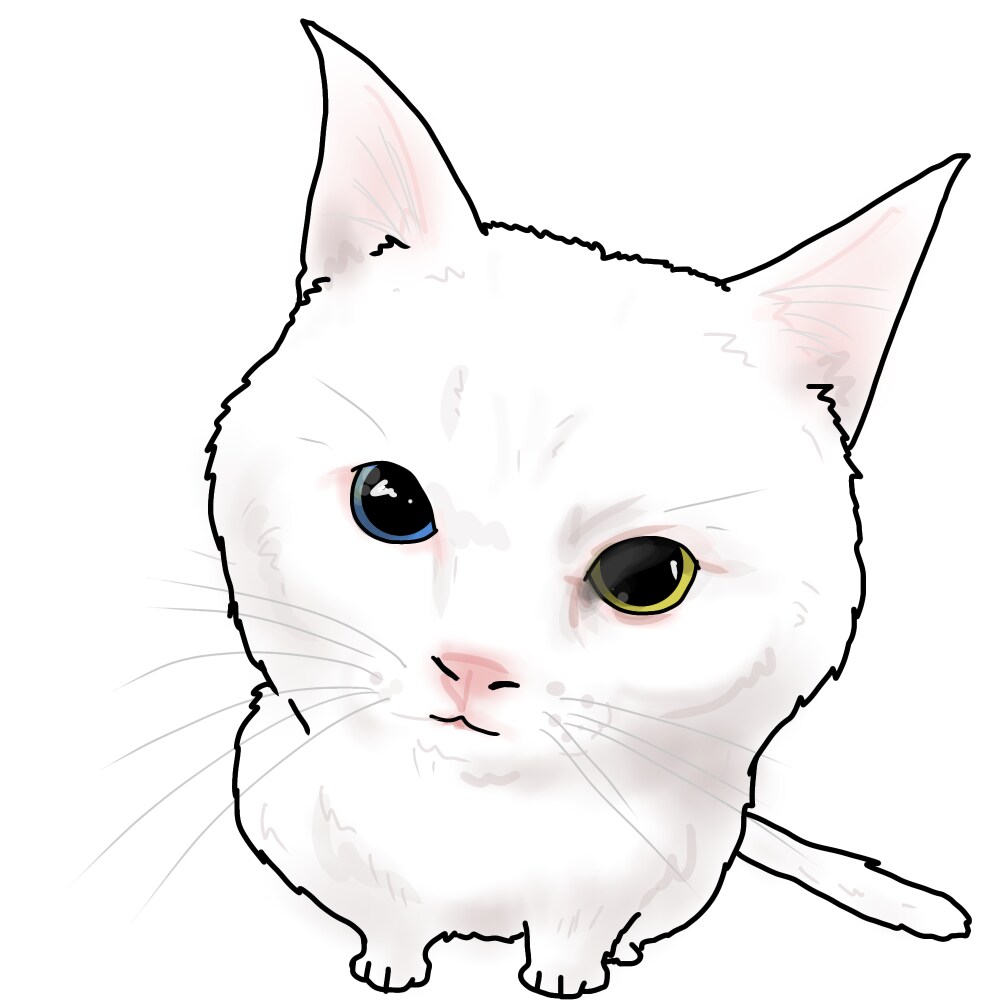 猫のイラスト描きます 猫ちゃんを2頭身にデフォルメして可愛く描いています イメージ1