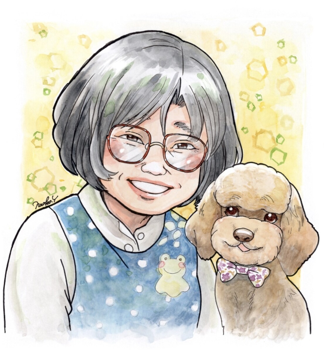 アニメーターが【手描きの似顔絵】作成します ハガキサイズは1500円から。贈り物やアイコン等にも。 イメージ6
