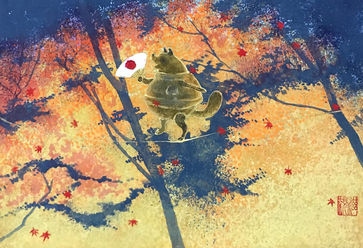 手描きの動物イラストを描きます キャンバス(SMサイズ)に手描きのイラストを描きます。 イメージ2