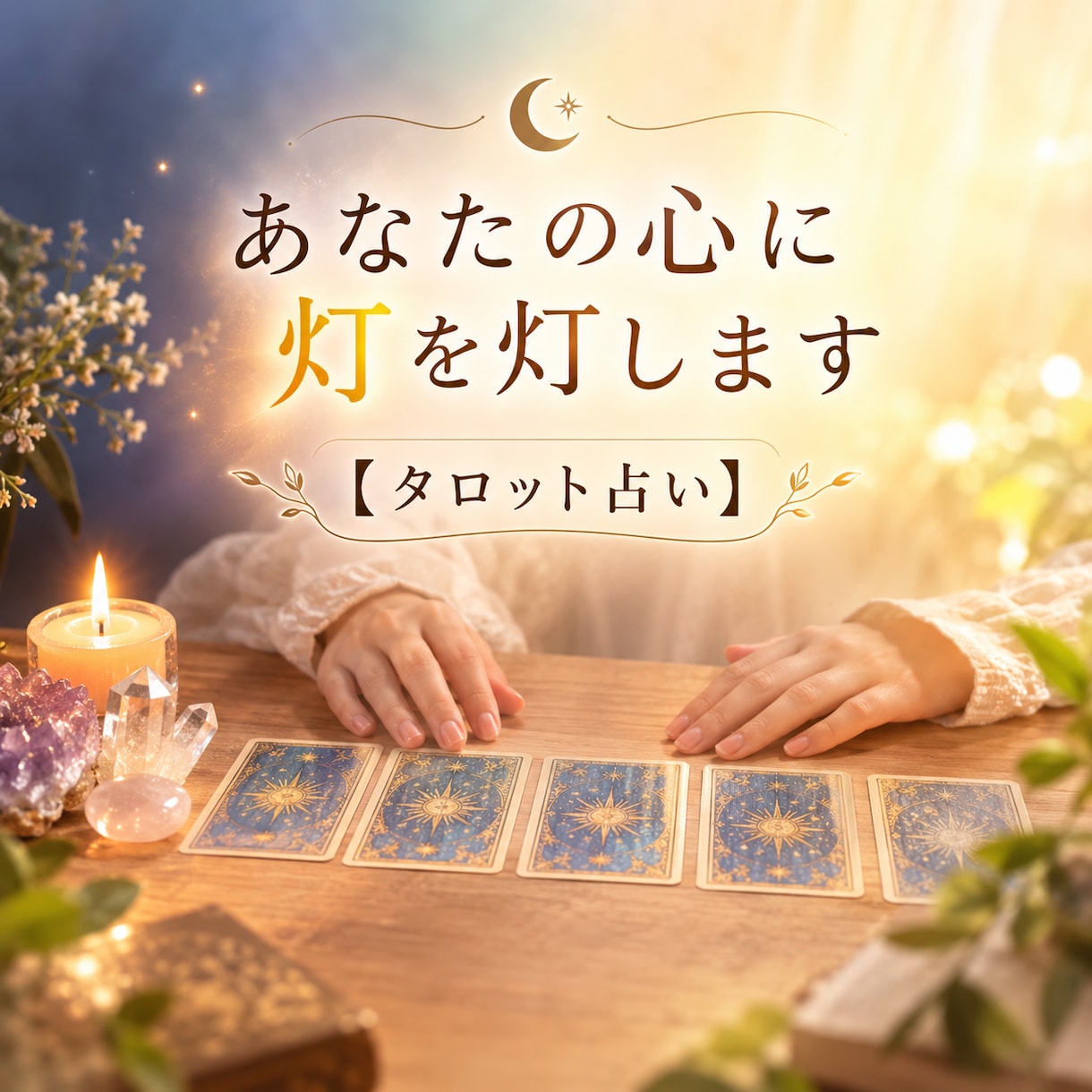 人には相談できない時、あなたの心にあかりを灯します タロットカードであなたに必要なメッセージをお届けします イメージ1