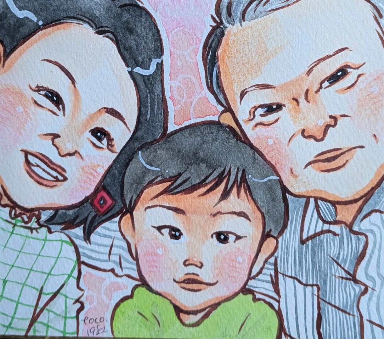 色紙に似顔絵お描きします 可愛くて、嬉しく。ホッとして、笑顔になります。 イメージ6