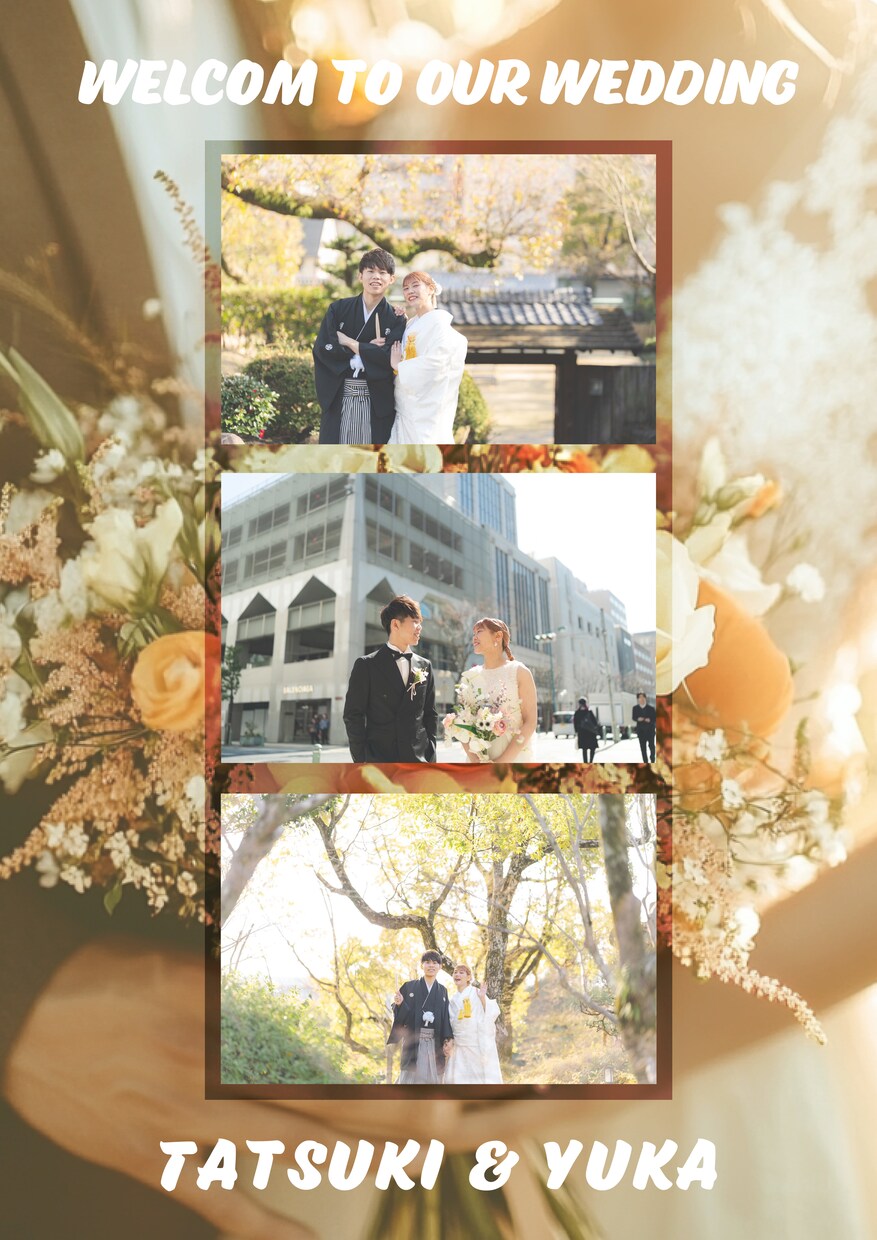 結婚式の思い出を彩るウェルカムボードデザインします やさしい色にふたりの想いをそっとのせます イメージ4