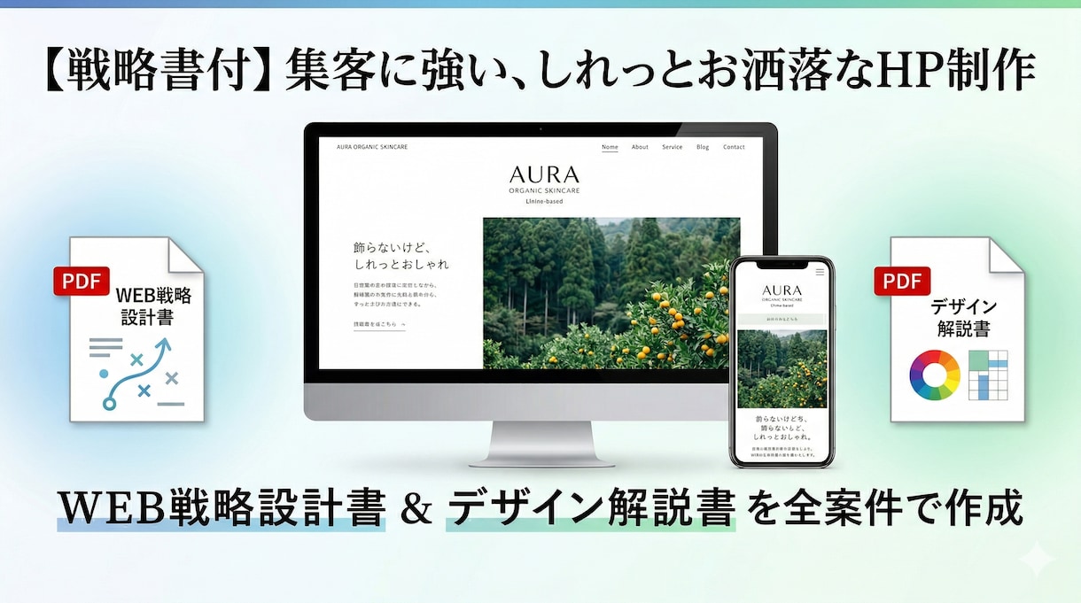 戦略設計書付き！売上に繋がるWebサイト制作します デザインの理由がわかる！戦略設計書付きの売れるサイト制作 イメージ2
