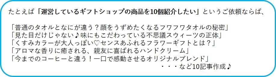 ブログ10記事まとめて執筆します 10記事すべてにアイキャッチ画像を1枚ずつ付けてご提供！ イメージ6