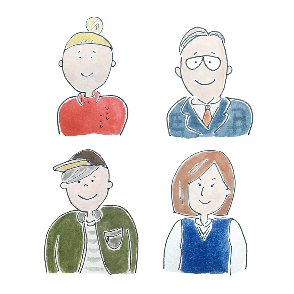 似顔絵イラストアイコン作成します 他にない柔らかな水彩イラストアイコン イメージ6