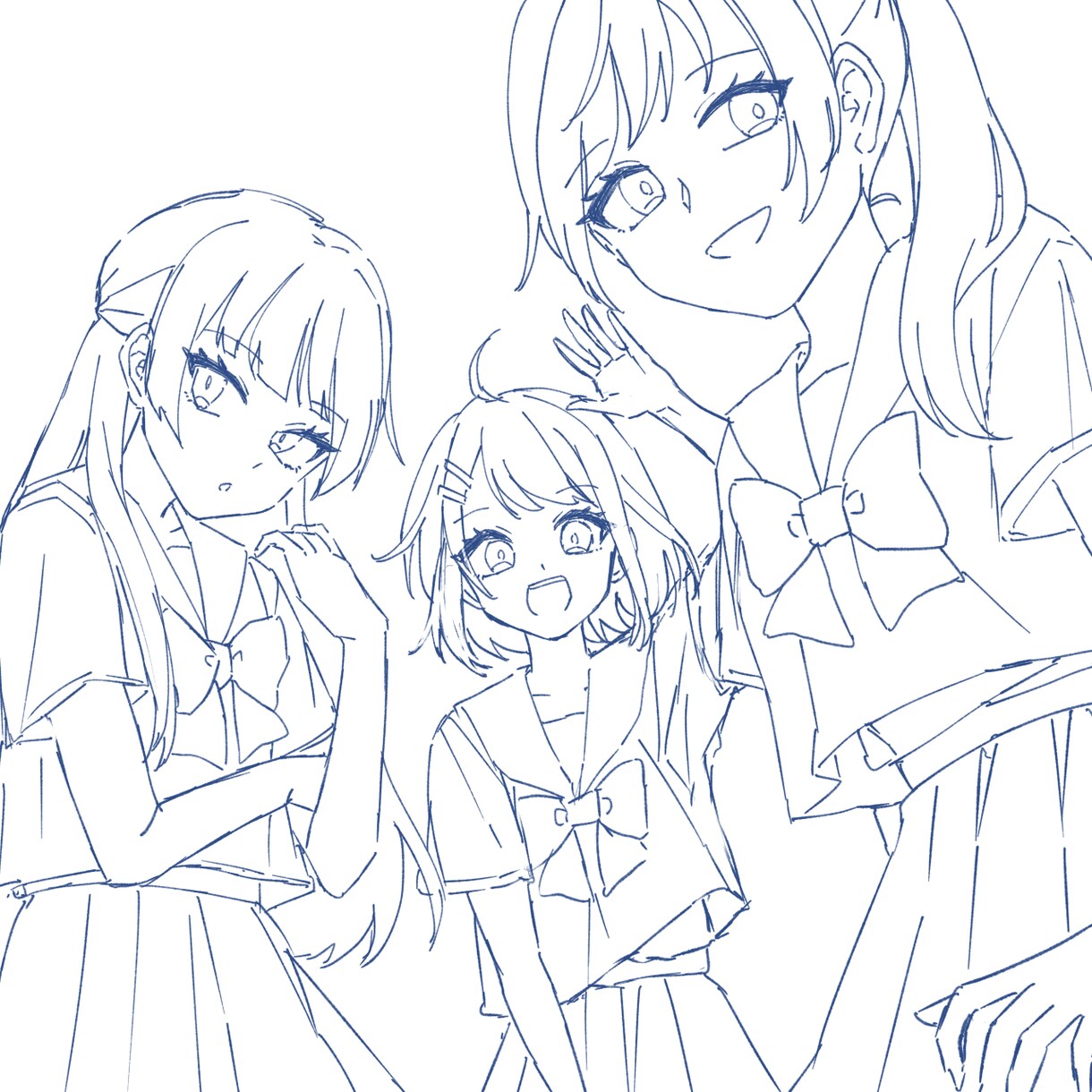 ラフな線画イラスト制作します 描き込まなくてもいいけどビジュアルに起こしたい場合にどうぞ！ イメージ1