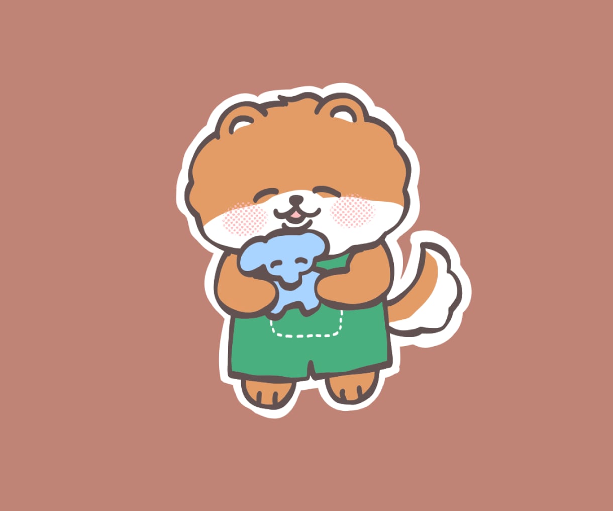 愛犬のゆるかわデフォルメイラストをお描きします グッズやアイコンに！うちの子のキャラクター風イラストを イメージ3