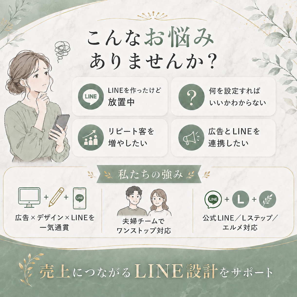 予約・リピートにつながる公式LINEを構築します 作って終わりにしない。納品後の使い方まで伴走します イメージ2
