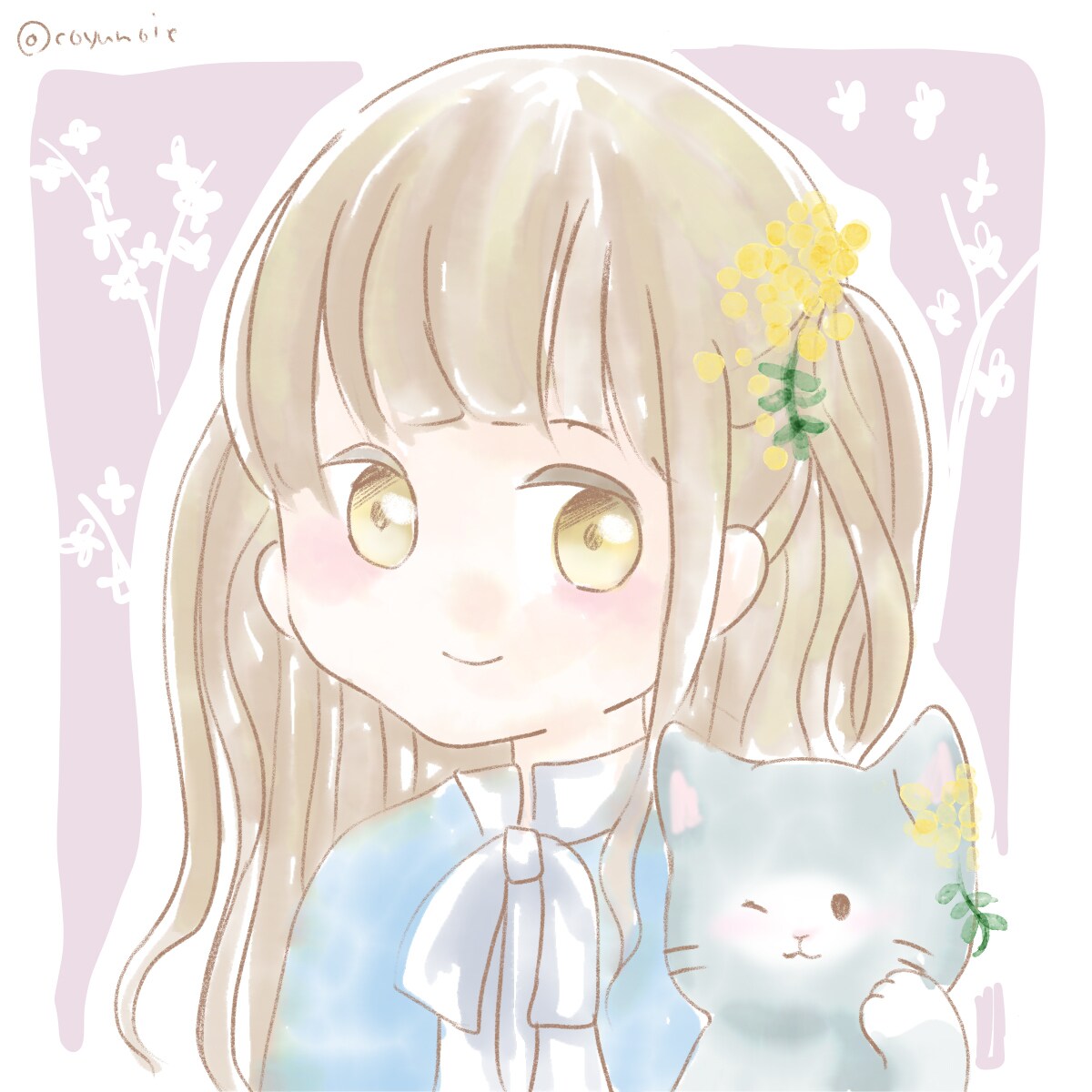 SNSのアイコン制作します ゆるふわな雰囲気のイラストを描きます イメージ1