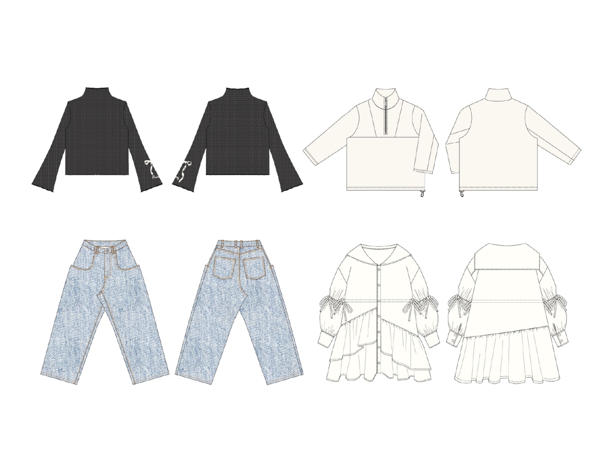 アパレルハンガーイラスト作成します 大手OEM、ODM請負の現役デザイナー兼営業が請け負います イメージ4