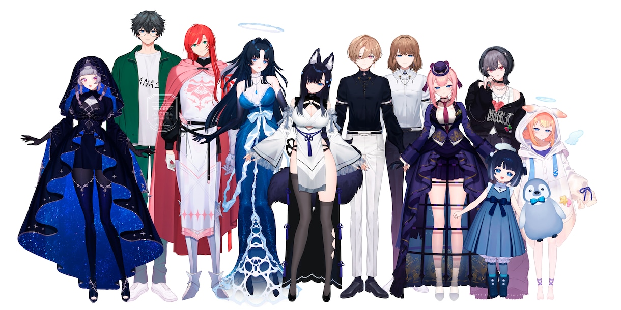 ゲーム業界7年/Vtuberモデル一括制作します 全行程を一括制作!公式コンテスト受賞/高稼働域/高解像度 イメージ1