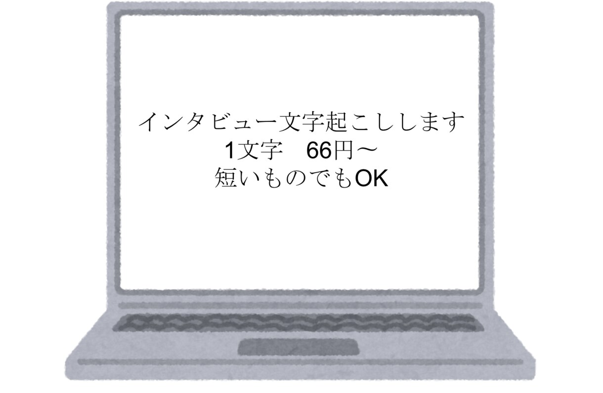 インタビューデータの文字起こします 1分66円から！　短いものでもOK イメージ1