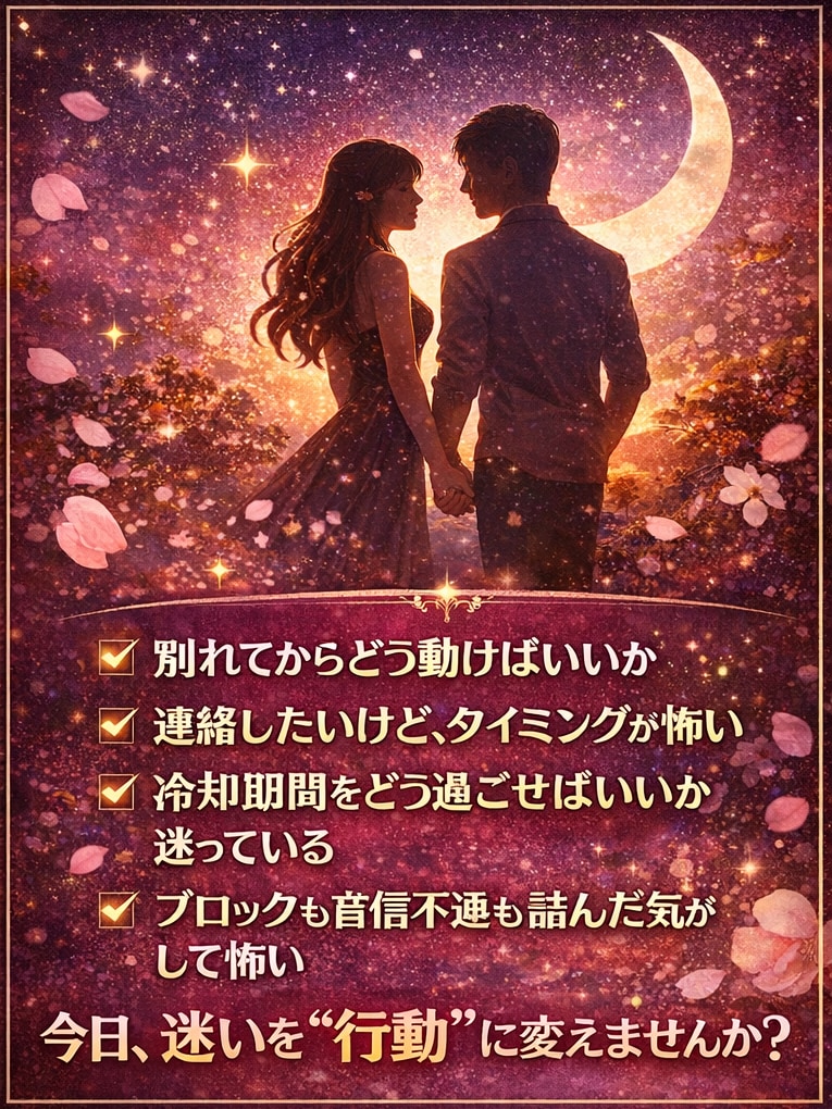 今やる事が分かる【復縁】30日ロードマップ作ります 迷いを“行動”に変える30日やることやめることが一瞬で分かる イメージ2