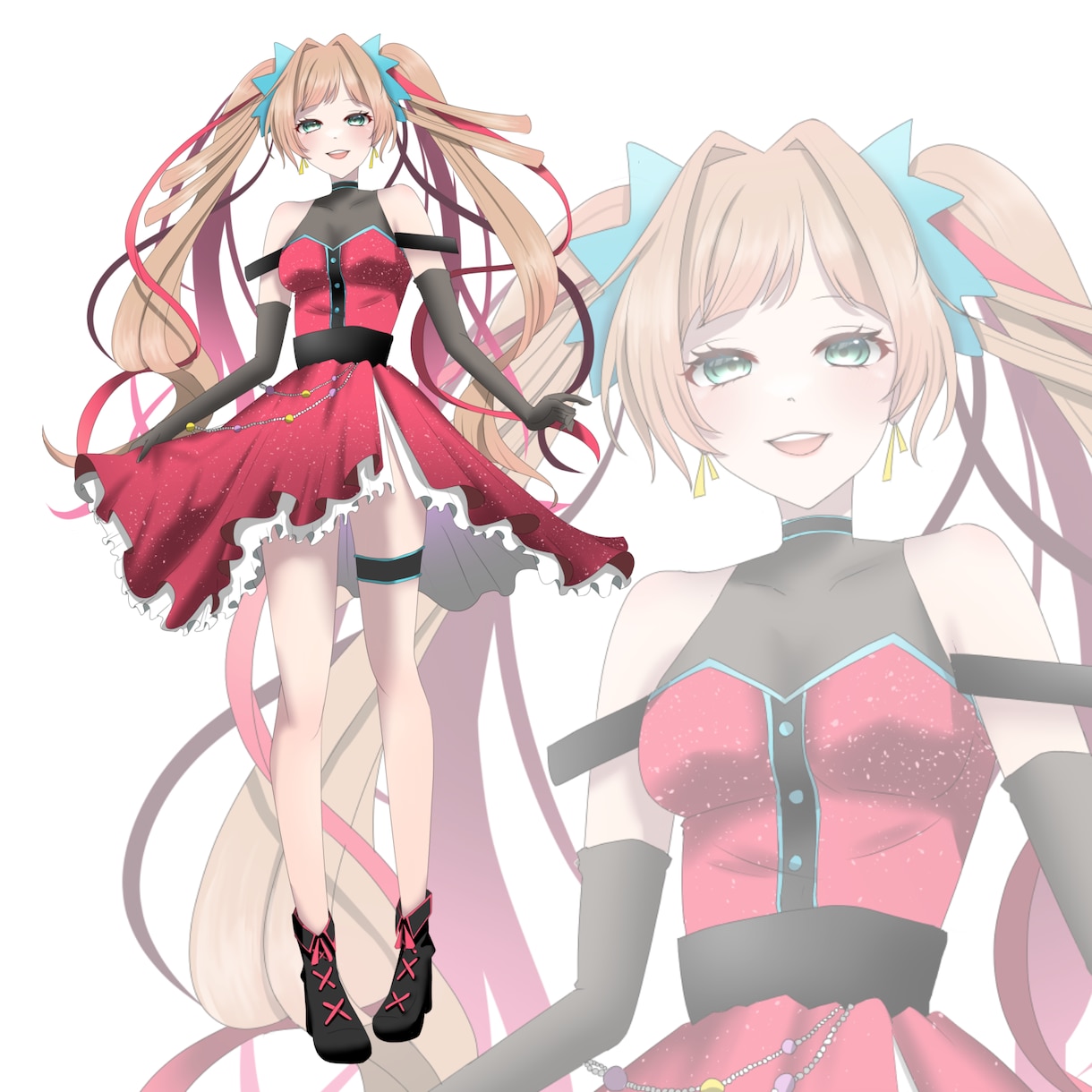 キャラデザ込!!立ち絵制作します 女の子、男の子どちらも制作可能です イメージ1