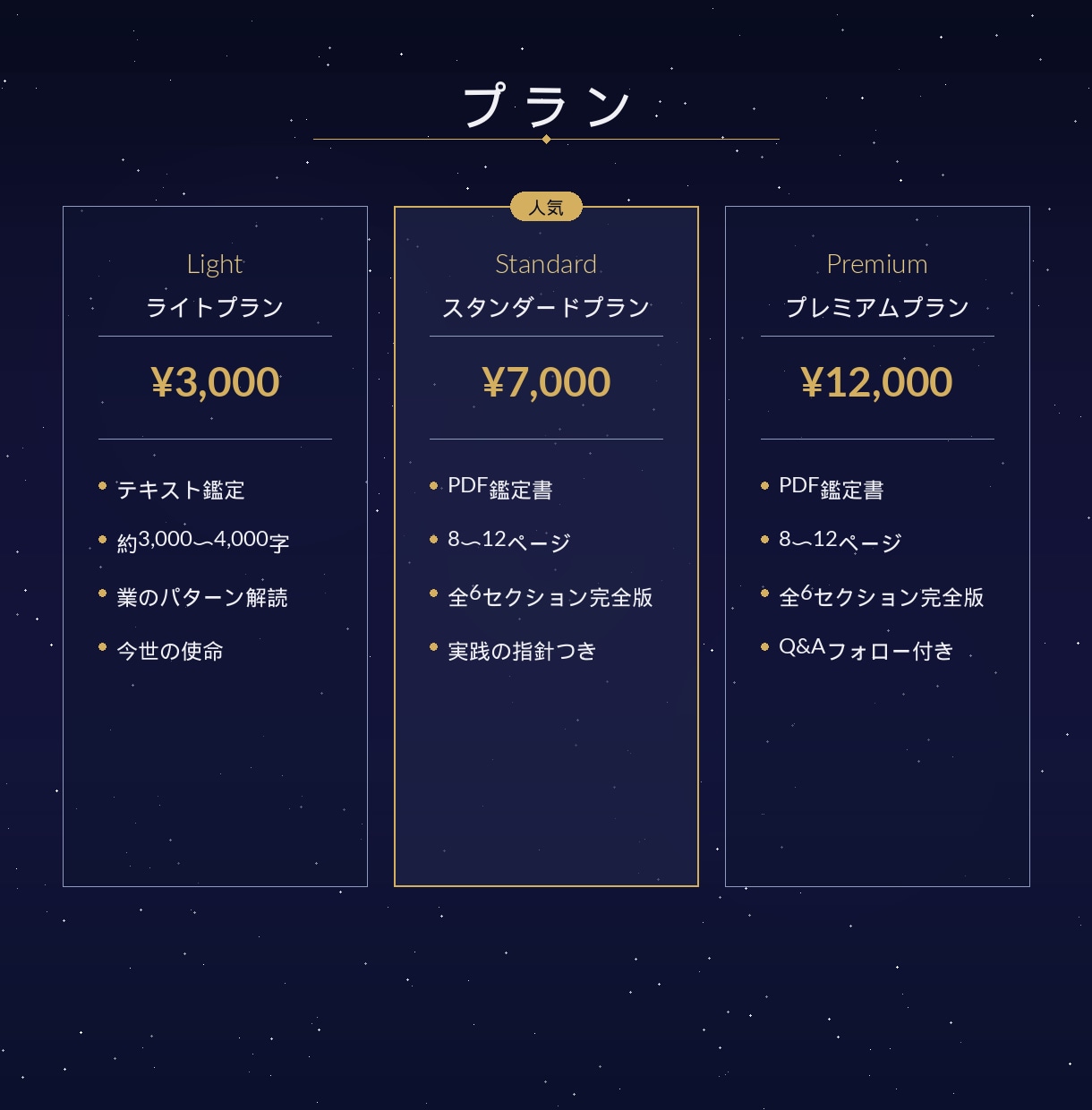 ライトプラン｜過去世の業と今世の使命を鑑定します 「なぜ同じパターンを繰り返すの？」その答えは過去世の業にある イメージ4