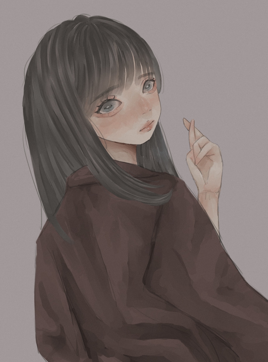 SNS等のアイコンに使えるイラスト描きます 女性の儚さ、美しさ、可愛さを重視して作成します イメージ1