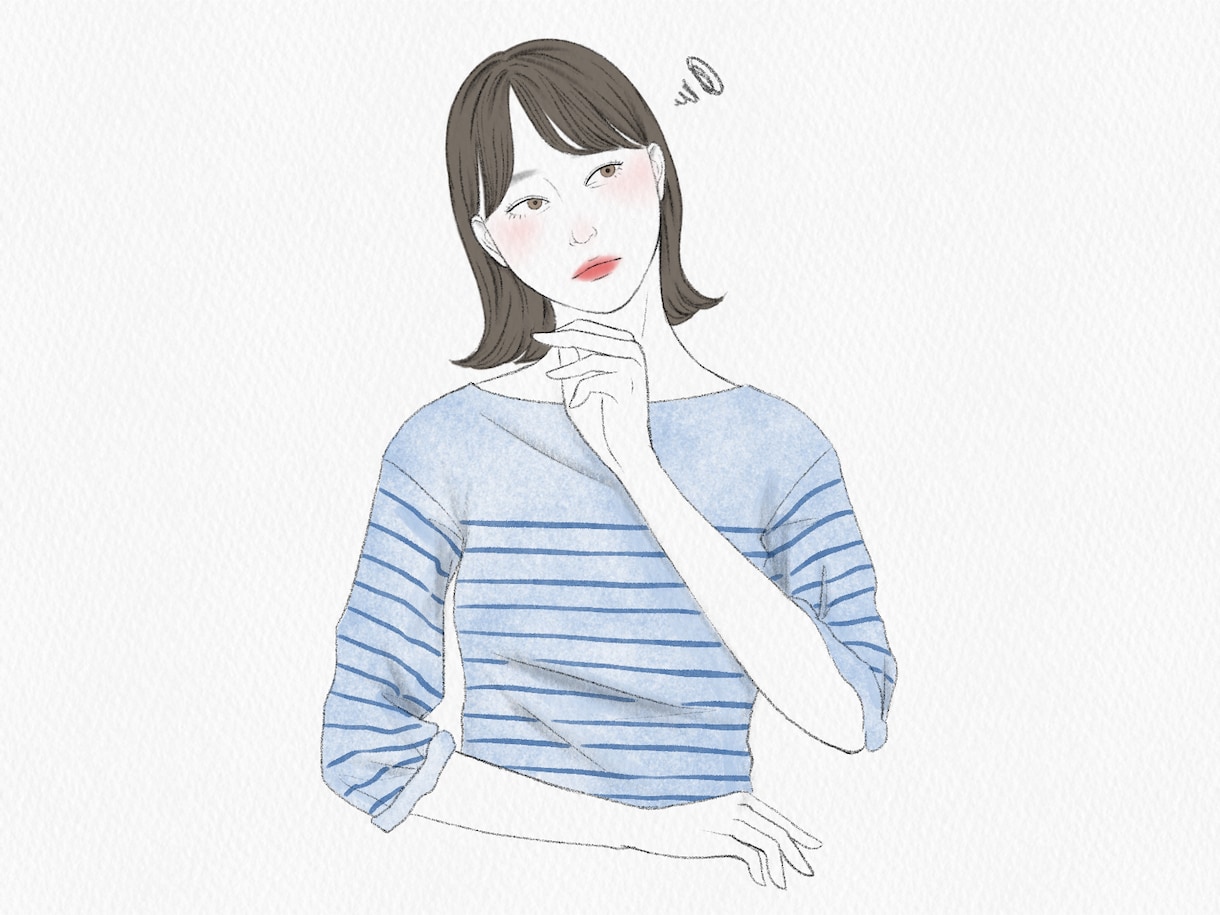 鉛筆画風の人物カットイラスト描きます HPやチラシの挿絵などご要望に合わせてイラストお描きします！ イメージ2