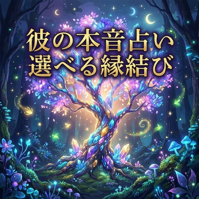 彼の本音占いと選べる縁結び施術をセットで行います どんなにこじれた恋も深層霊視＋選べる魔法で未来を変える イメージ1