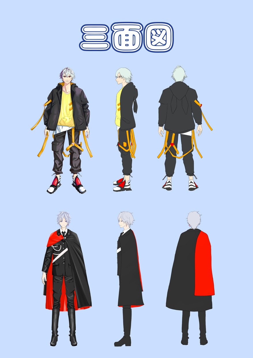 配信に必要なイラストを作成致します SDキャラ・ロゴ・配信画面・キービジュ・三面図・ヘッダー対応 イメージ6