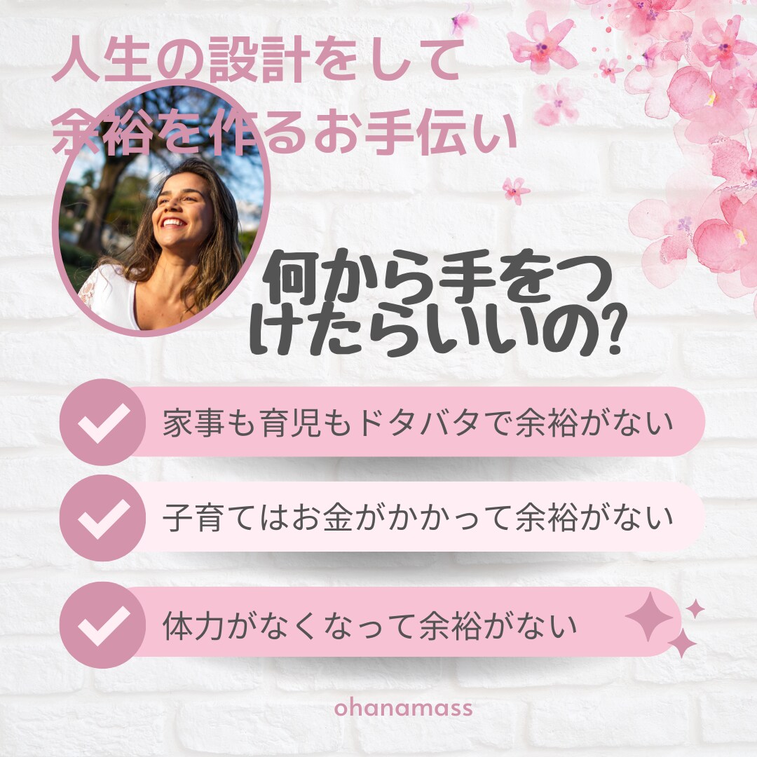 ライフスタイル全体のコンサルティングをします 頭の中の整理をし、心・体・経済基盤を整えることをお手伝い イメージ1