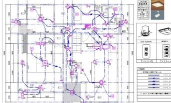 電気設備の施工図面を作成【Jw_cad対応】します 短納期対応可能！丁寧で正確な図面 イメージ1