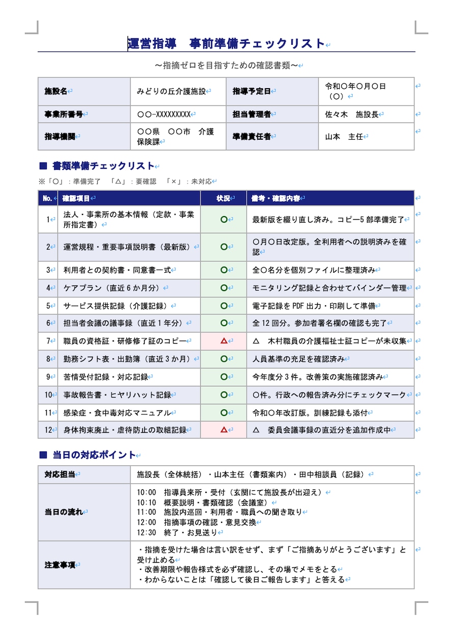 介護・福祉専門でスタッフ周知文や議事録を整えます 現役の介護管理者が、伝わる文章に整えます イメージ10