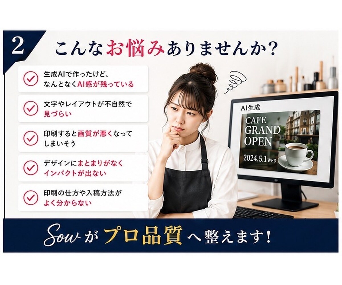 AI画像を印刷可能なデータにデザインします 横幕・のぼり・タペストリー　画像制作～実物配送まで対応！！ イメージ3