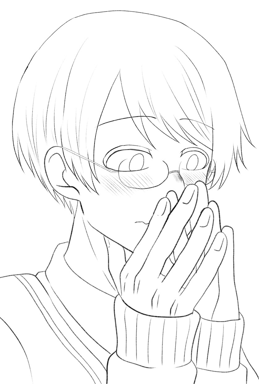 アニメ風のイラスト線画まで描きます 塗り絵や色塗りの練習に！うちの子を描いてもらいたい方に！ イメージ4