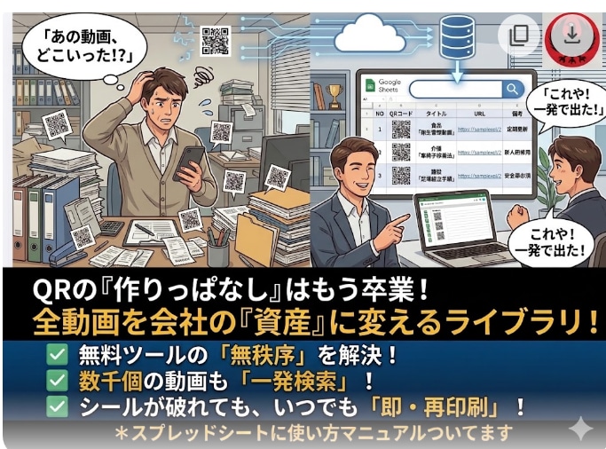 動画QRで作業のやり方、機具の安全操作教育出来ます 全動画ライブラリー化！検索機能で欲しい動画が即座に出ます イメージ3