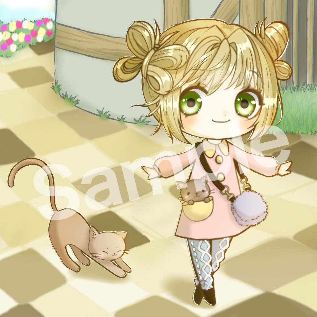 動画用などの目を引くミニキャラお描きします かわいいアイコン･ミニキャラおまかせください♬ イメージ5