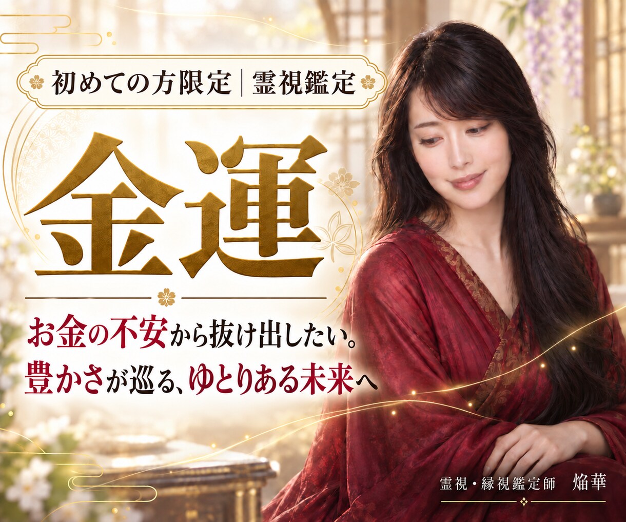 金運｜収入が増えない原因と好転の時期を霊視します お金の不安から抜け出したい。豊かさが巡る、ゆとりある未来へ イメージ1