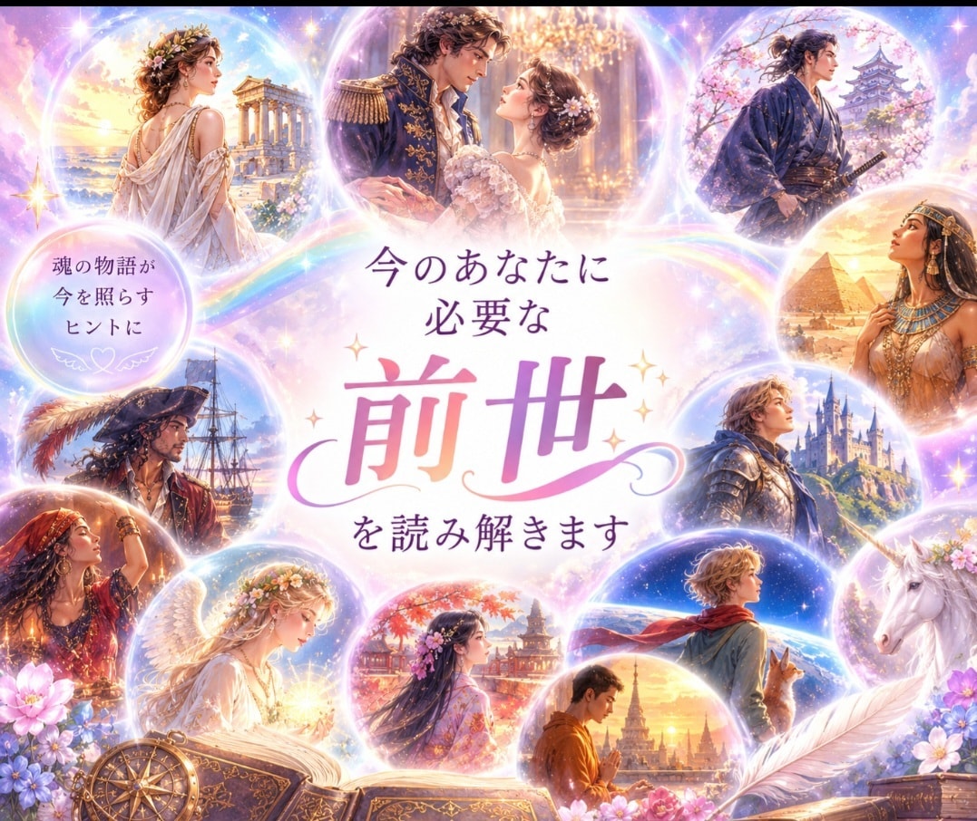 前世から今につながる魂の物語を読み解きます アカシックレコードへ行き、前世のページを開きます イメージ1