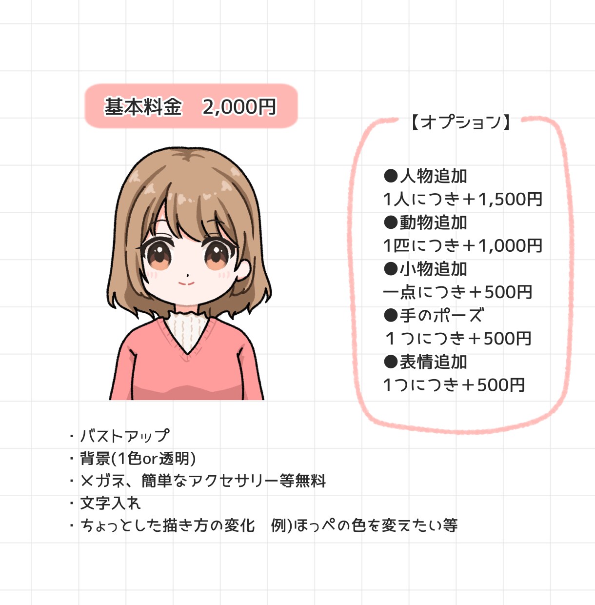 ゆるふわ【アイコン】作成します SNSやブログ等で！印象アップなシンプルでかわいいイラスト＊ イメージ2